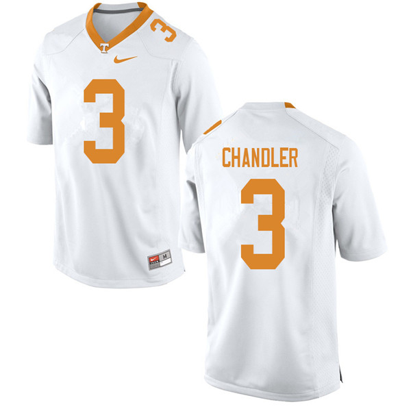 Men #3 Ty Chandler Tennessee Volunteers College Football Jerseys Sale-White